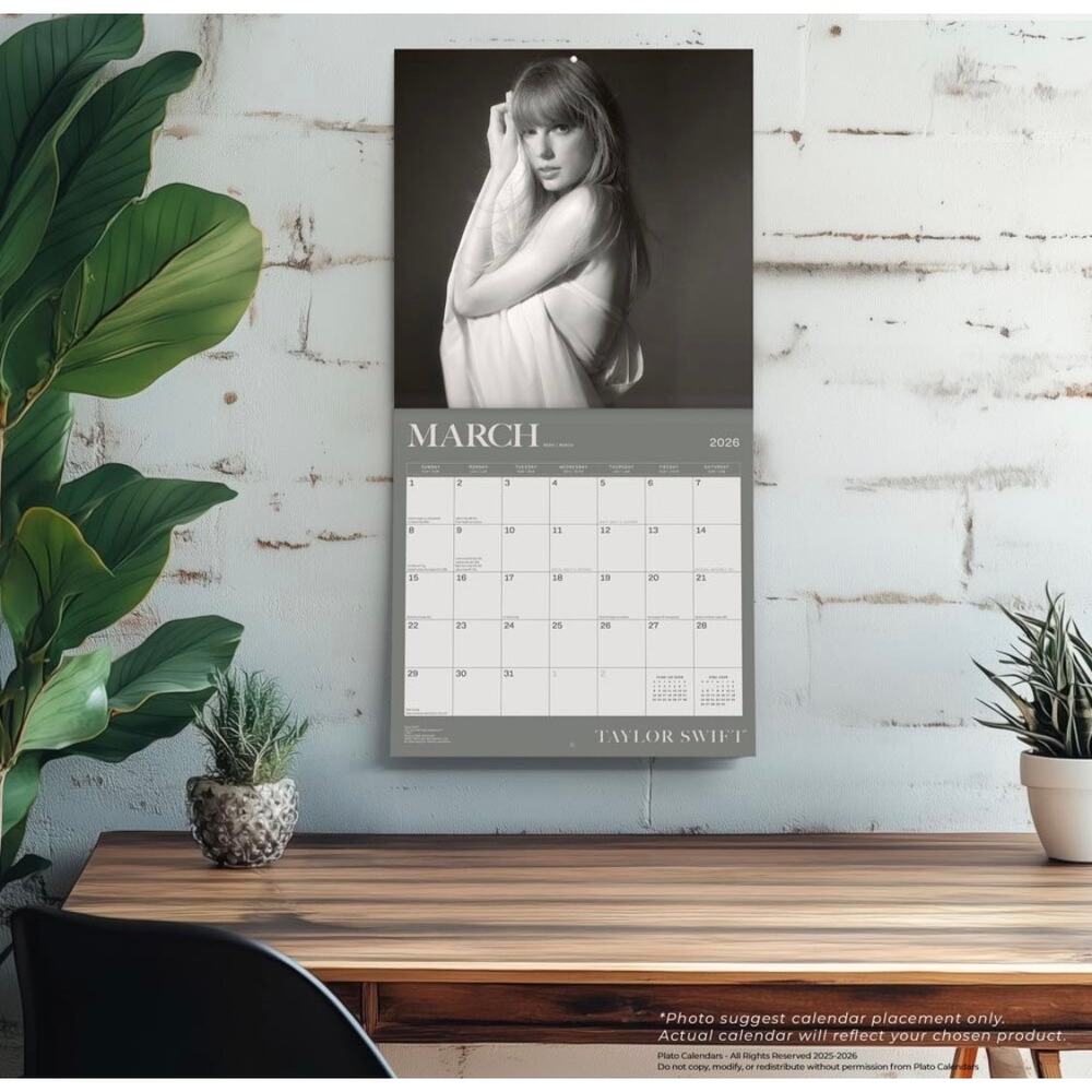 Taylor Swift Collectible OFFICIAL | 2026 12 x 24 Hanging Monthly Wall Calendar - Picture 3 of 6